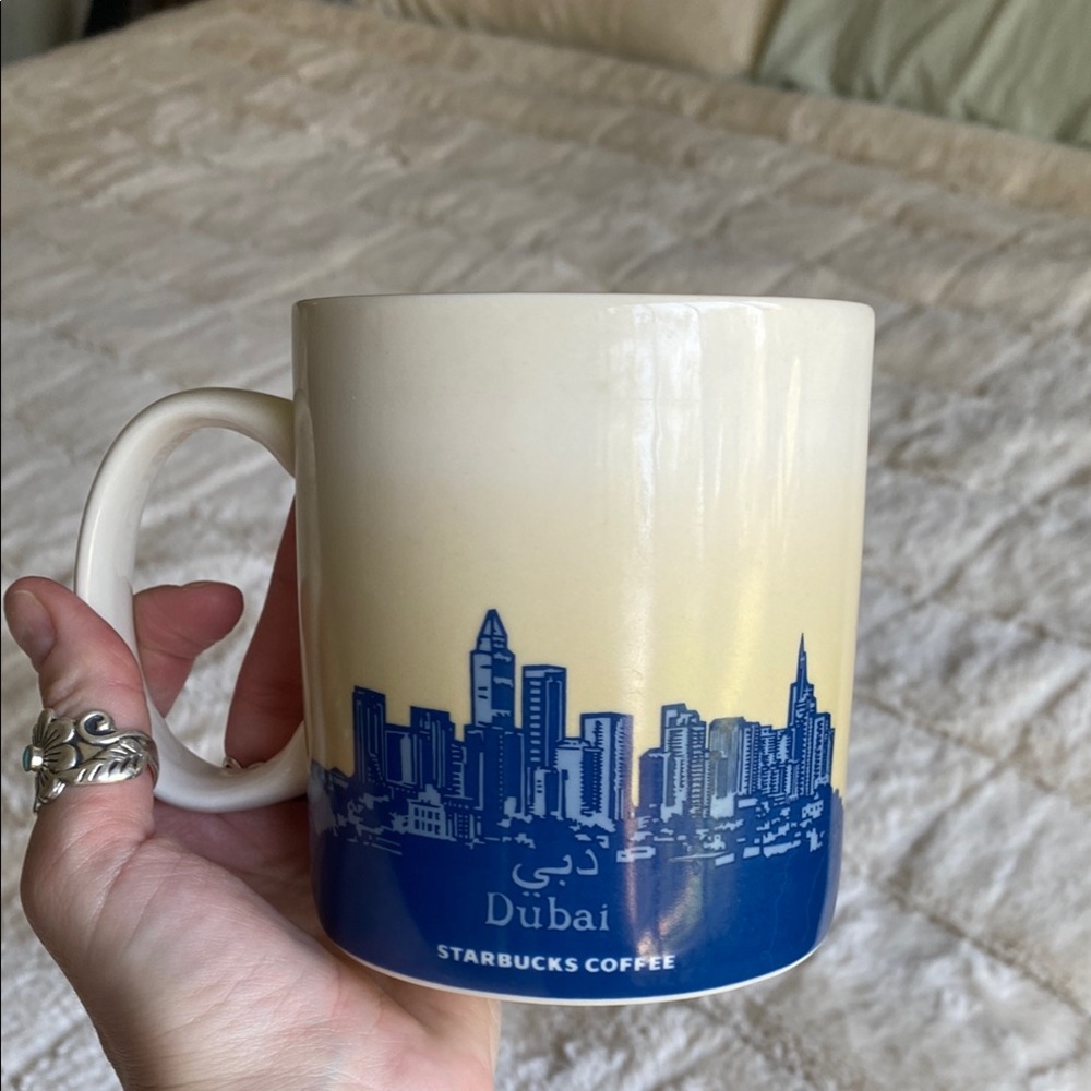 🌼 Starbucks Dubai Mug - Cream and Blue - Picture 2 of 7